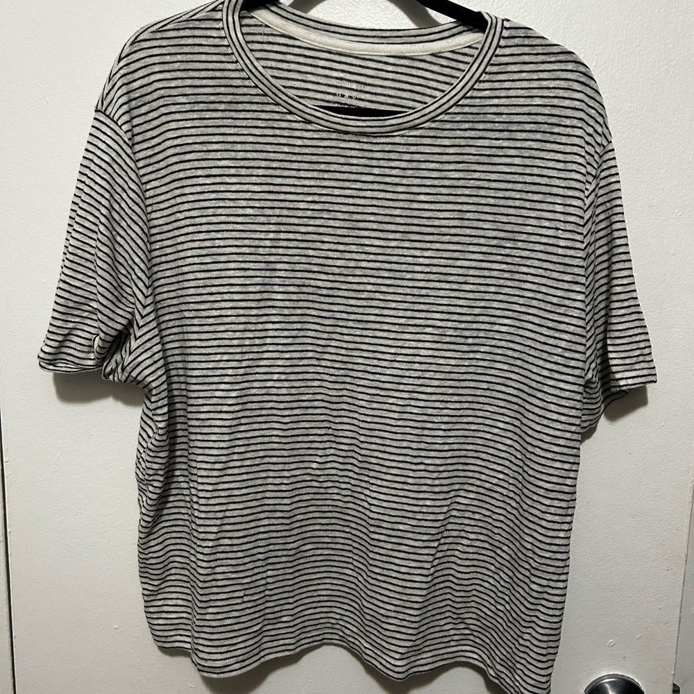Striped Black and White Boyfriend T-Shirt